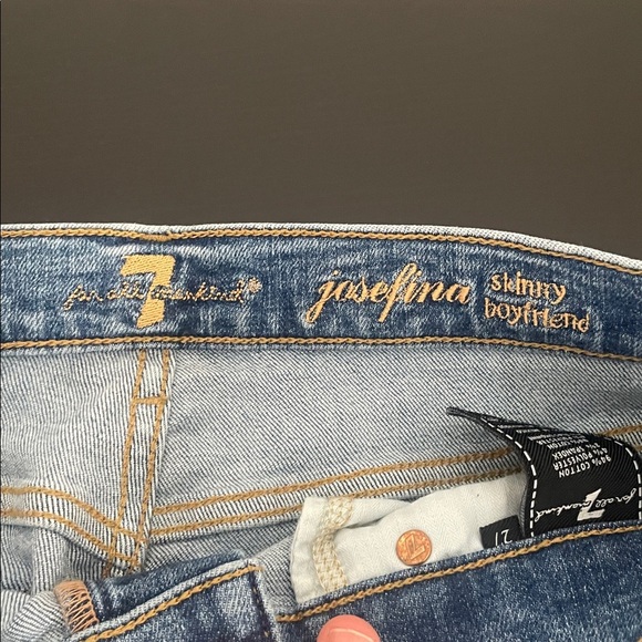 Seven for all Mankind Josefina skinny boyfriend jeans 27 - Picture 8 of 11